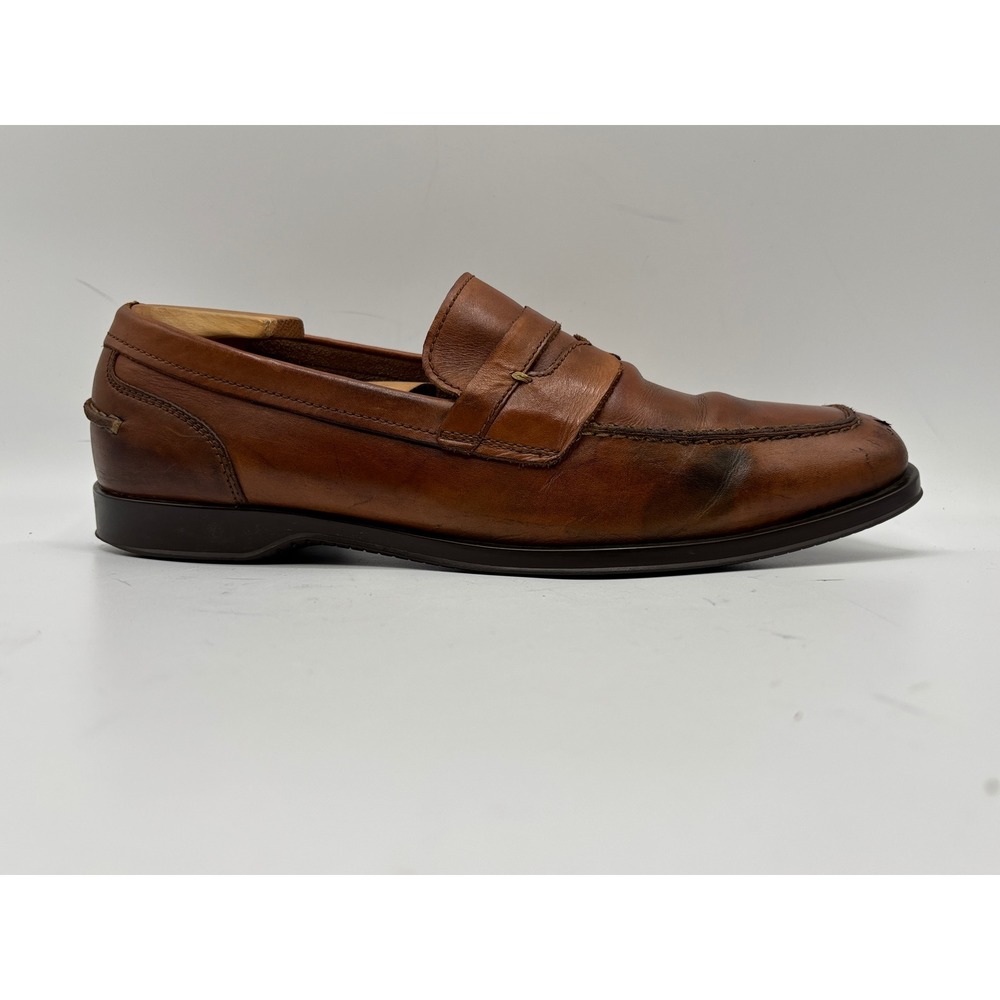 Cole Haan Grand.OS Men's 10 M Brown Leather Penny Loafers Dress Casual Shoes - Picture 13 of 16